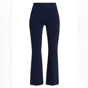 Saks Fifth Avenue | Women's Stretch  Flared Black Pants Size 10